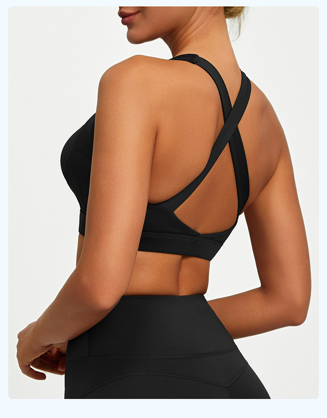 Wholesale Custom Logo 2 PCS Tummy Control Sportswear Set Seamless Cross Back Yoga Tops Scrunch Women Yoga Bra for Women