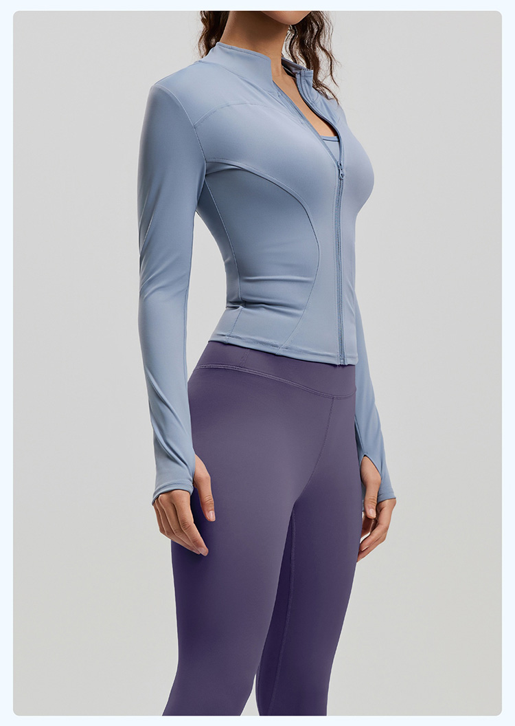 Breathable Yoga Leggings Women's Fitness Yoga Top Seamless Breathable Sportswear Outdoor 2-piece Set Yoga Pants and Jacket