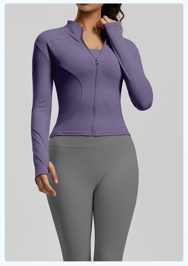 Factory Custom Yoga Top Four-way Stretch 2-piece Set Yoga Leggings and Jacket Women Fitness Wear Seamless Sportswear Wholesale