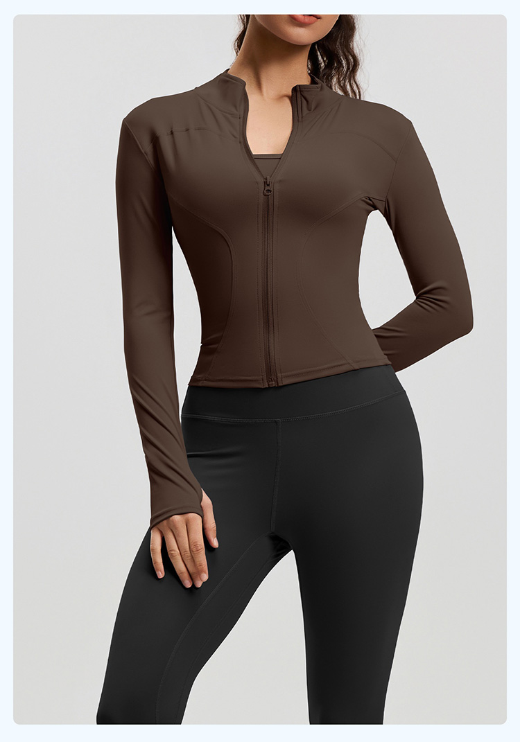 Womens Seamless Slimming Yoga Set Sports Tank Top High-Waisted Leggings Cycling Pants Zipper Jacket Fitness and Workout Set