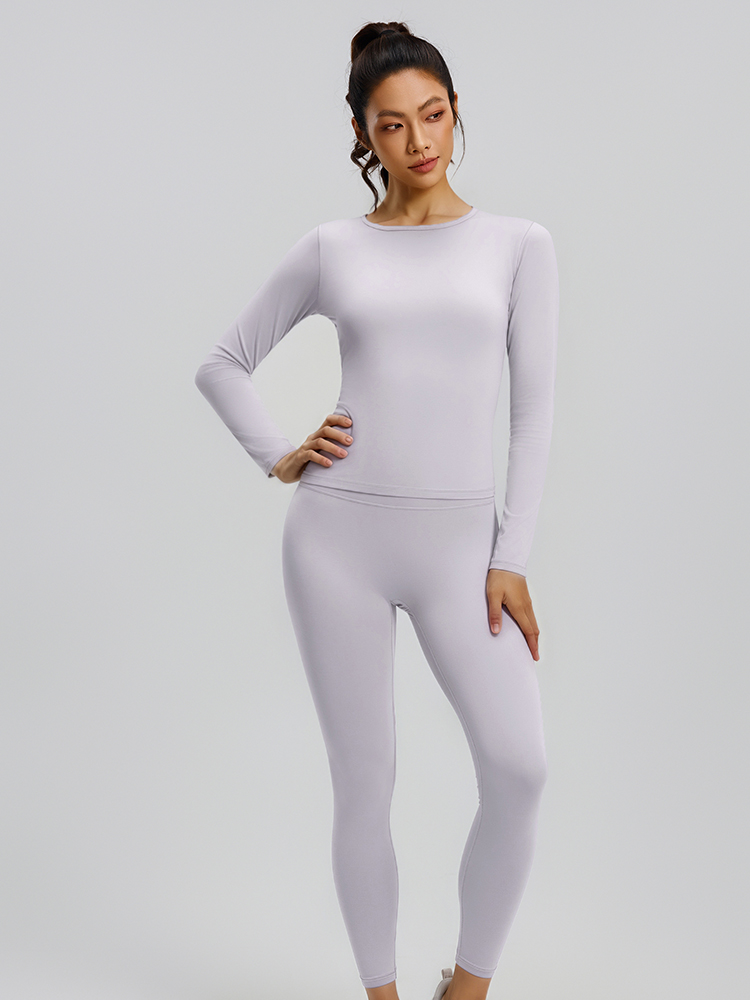 #JYJC024+#JYJK026 Yojaflex Light Purple Women's Yoga Set 2 Pieces