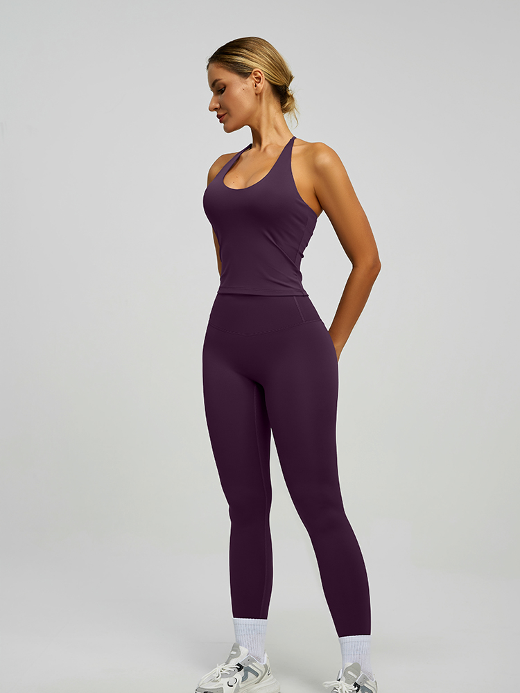 JYJB022 Yojaflex Dark Purple Women's Yoga Sports Bra