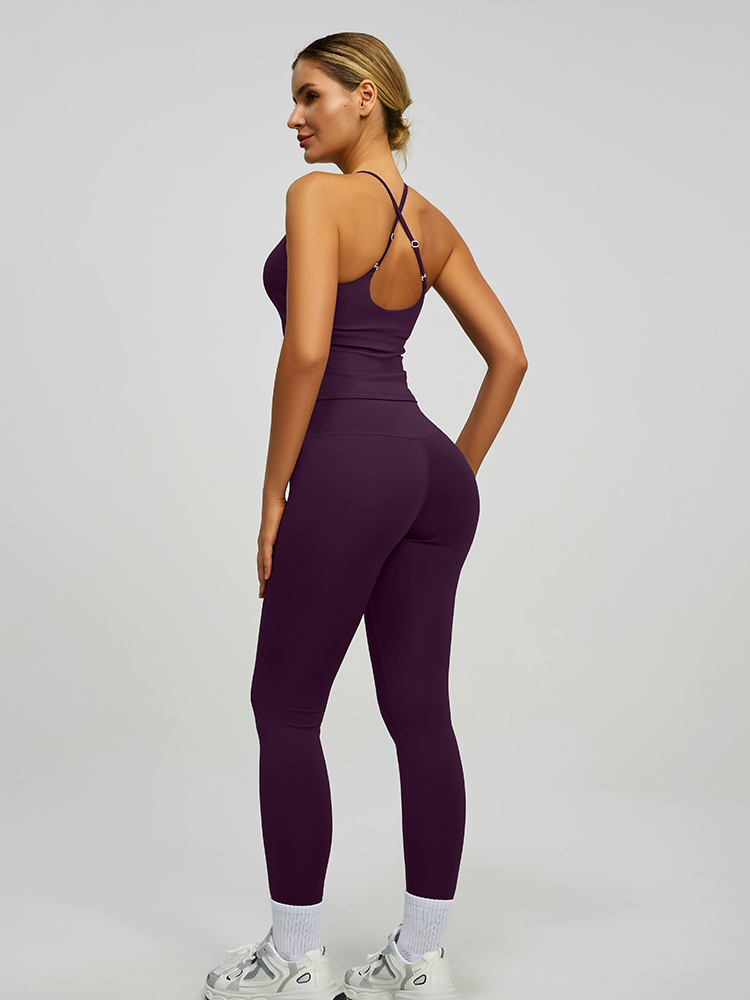 JYJB022 Yojaflex Dark Purple Women's Yoga Sports Bra