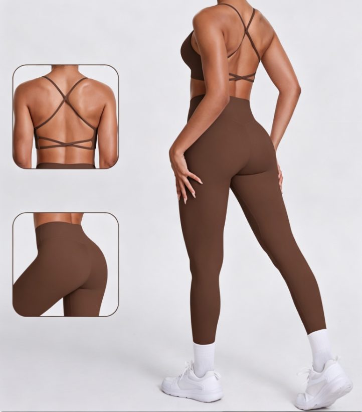 Medium Support Gym Suit, Crisscross Back