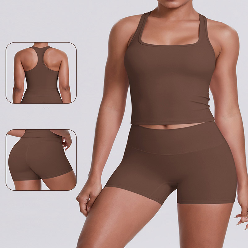 Naked Soft Fitness Set, Sleeveless Racer