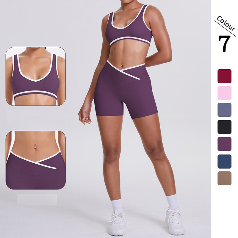 Medium Support Gym Suit, White Edge U Ne