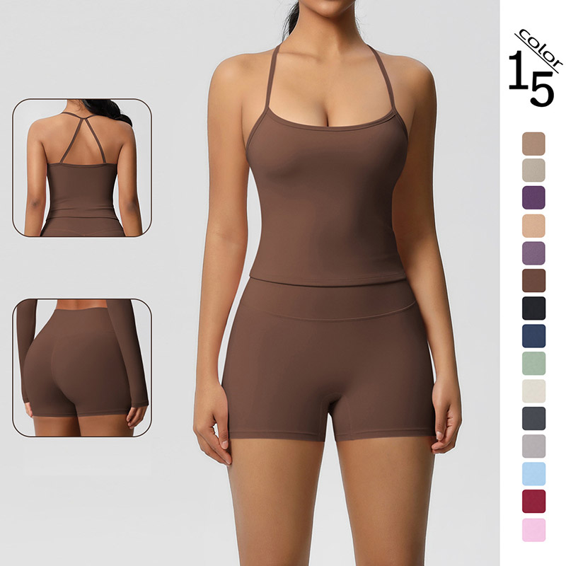 Daily Casual Yoga Matching Outfit, Cross