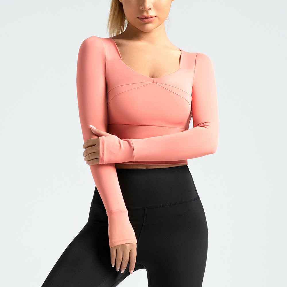 Women's Breathable Yoga/Fitness Top with Built-in Pads 8 Colors YFMTWCX02