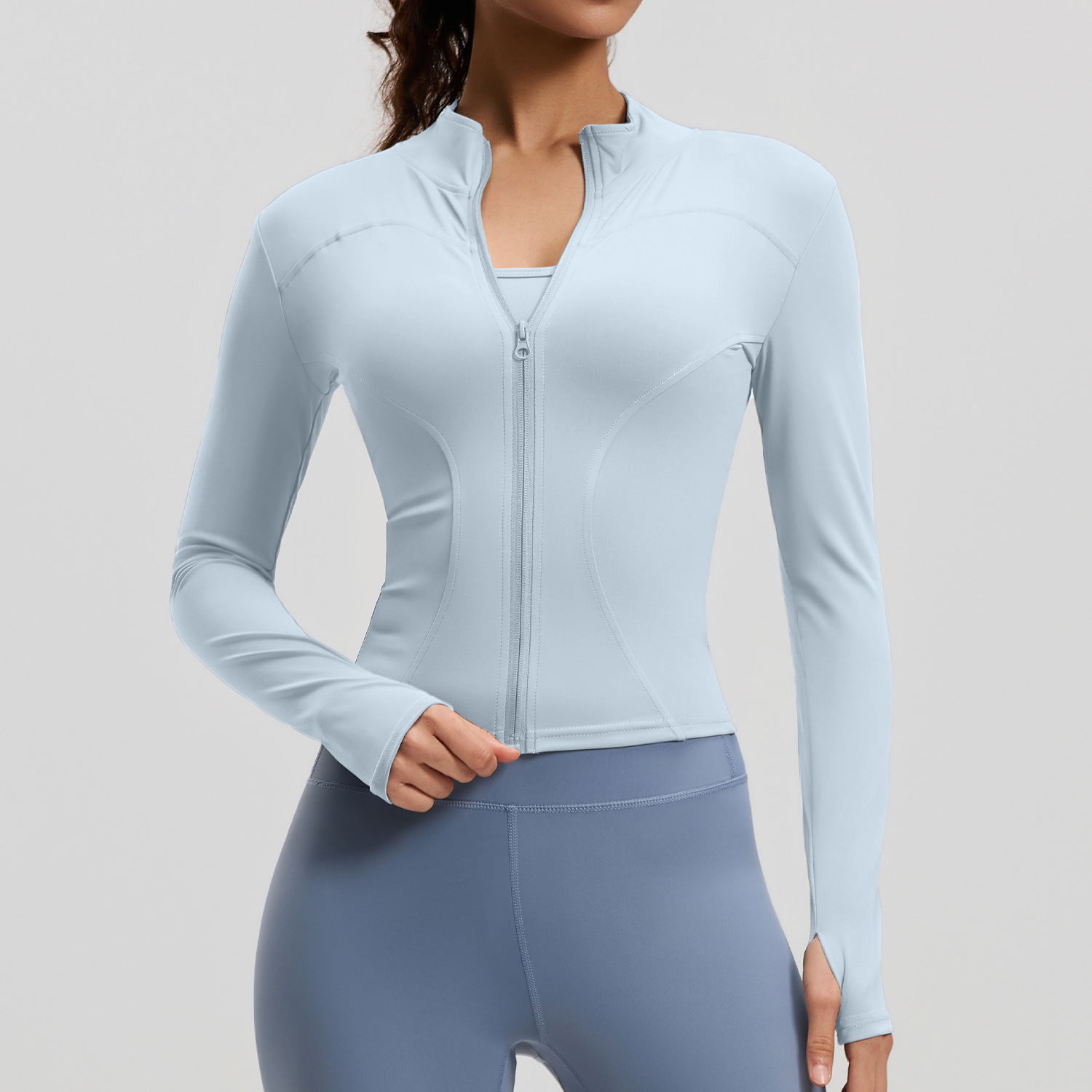 Full Stand-up Collar High Elastic Women Jacket 20 Colors YFMTWT01