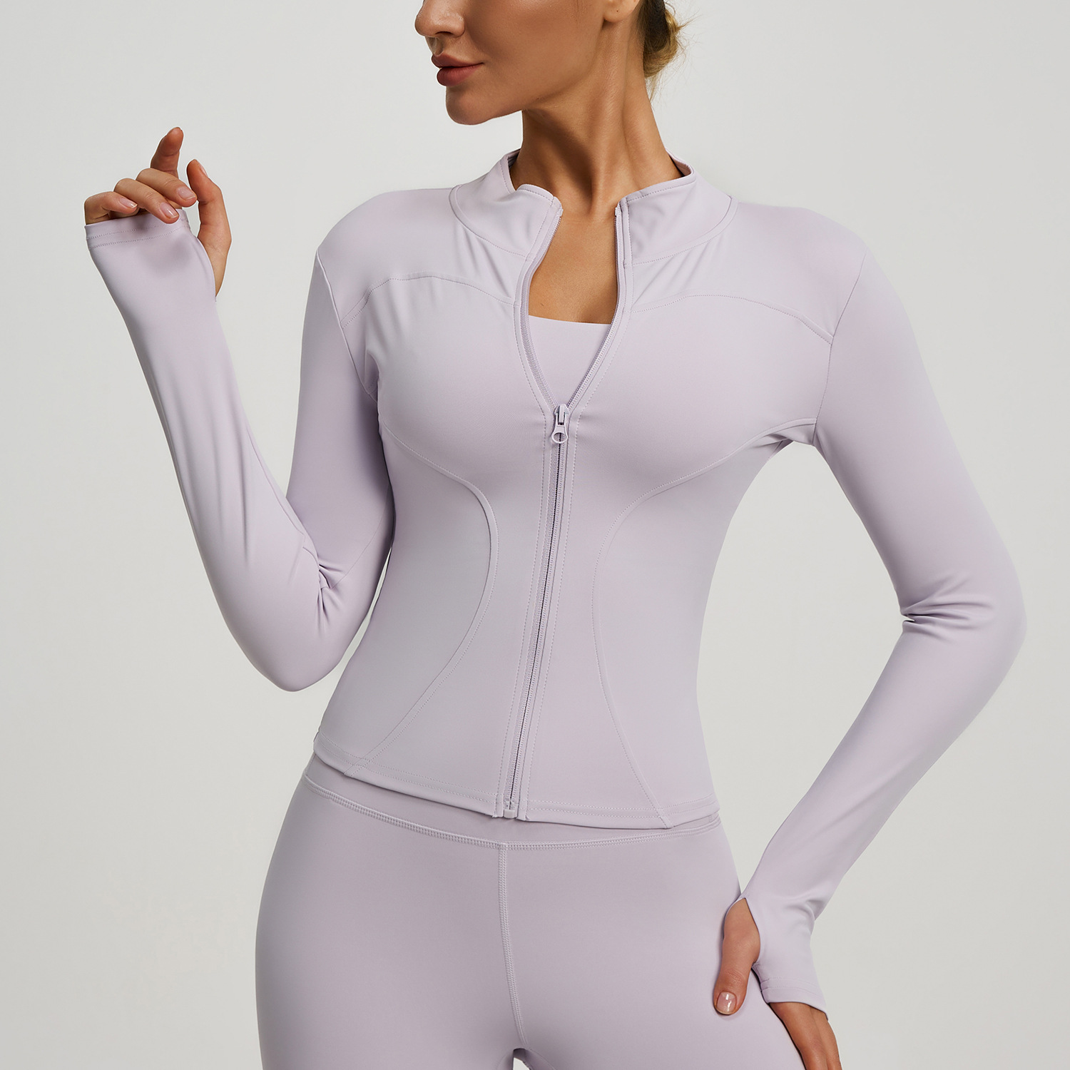 Full Stand-up Collar High Elastic Women Jacket 20 Colors YFMTWT01
