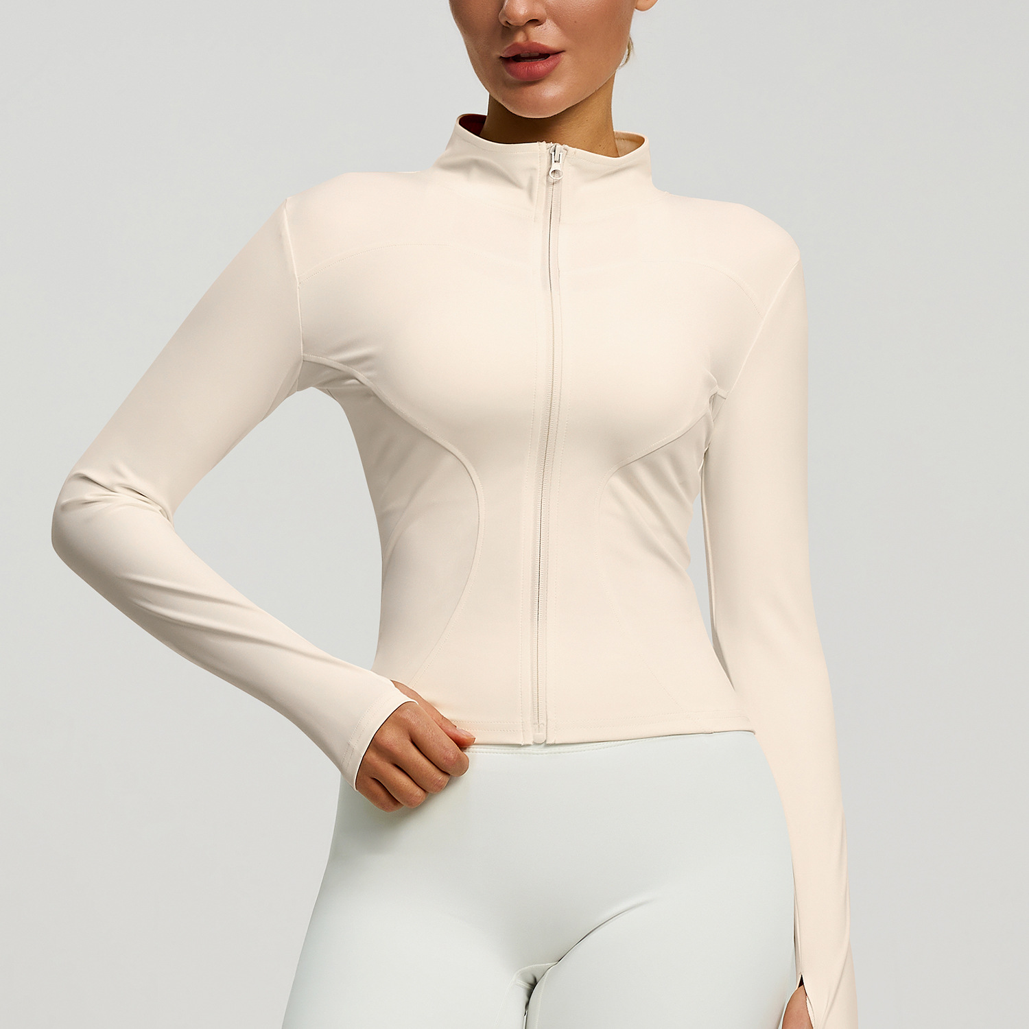 Full Stand-up Collar High Elastic Women Jacket 20 Colors YFMTWT01