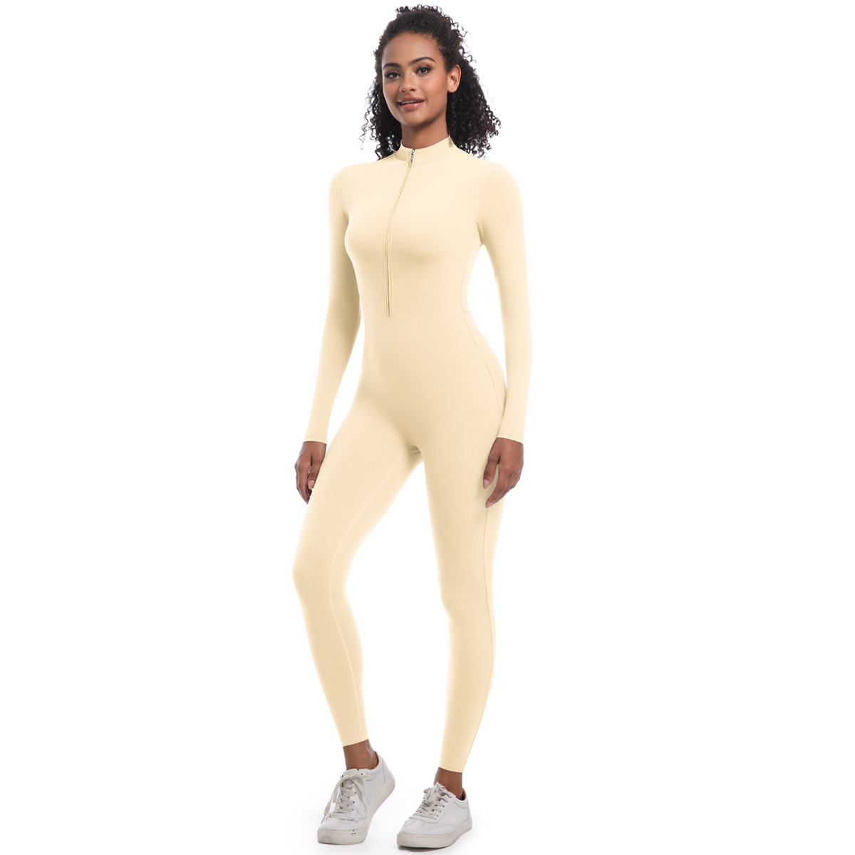 Women Thin Cross Strap Deep Hollow Back Long Leg Jumpsuit, Spaghetti Cross Back Strap Large Cutout Back Tight Long Leg Bodysuit 7 Colors, YFYS7065
