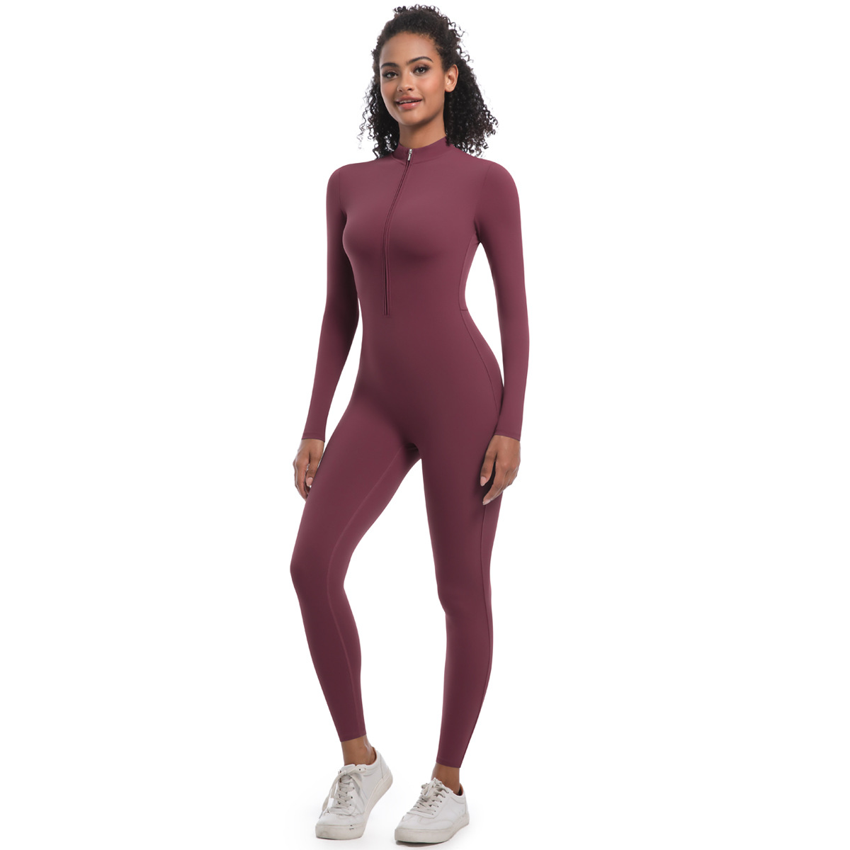 Women Thin Cross Strap Deep Hollow Back Long Leg Jumpsuit, Spaghetti Cross Back Strap Large Cutout Back Tight Long Leg Bodysuit 7 Colors, YFYS7065