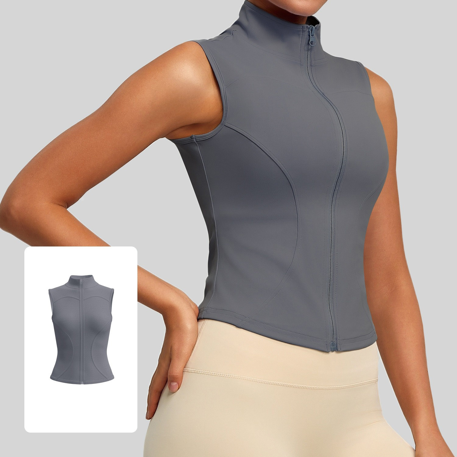 Women's Sleeveless Slimming-fit Fitness Top 4 Colors YFJYMW041