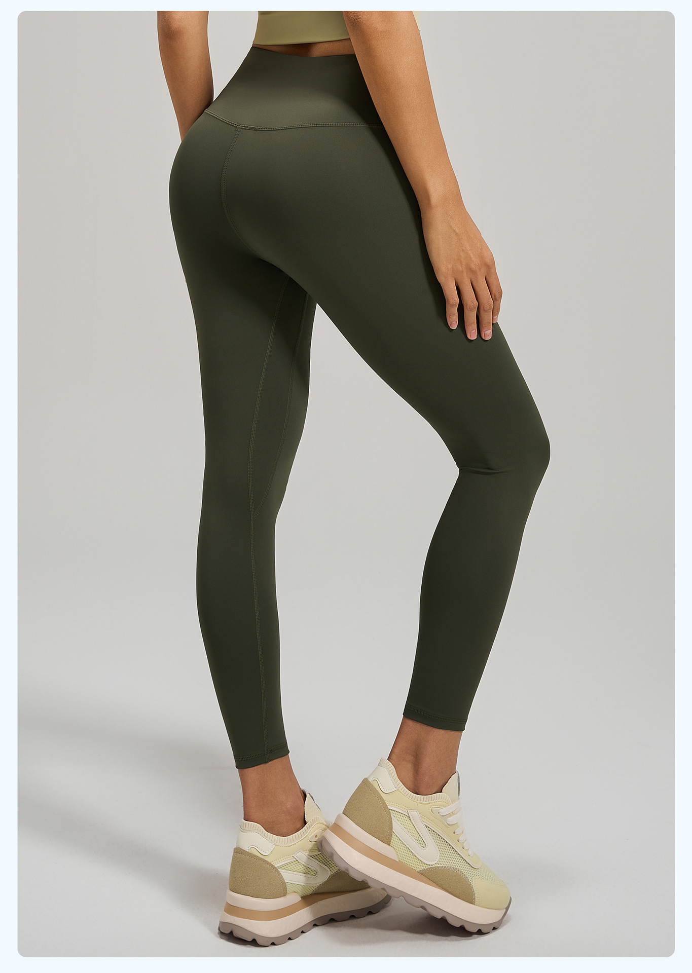 Daily Casual Yoga Leggings 20 Colors, High Waist Slim Fit Athleisure Running Pants, YFMT20