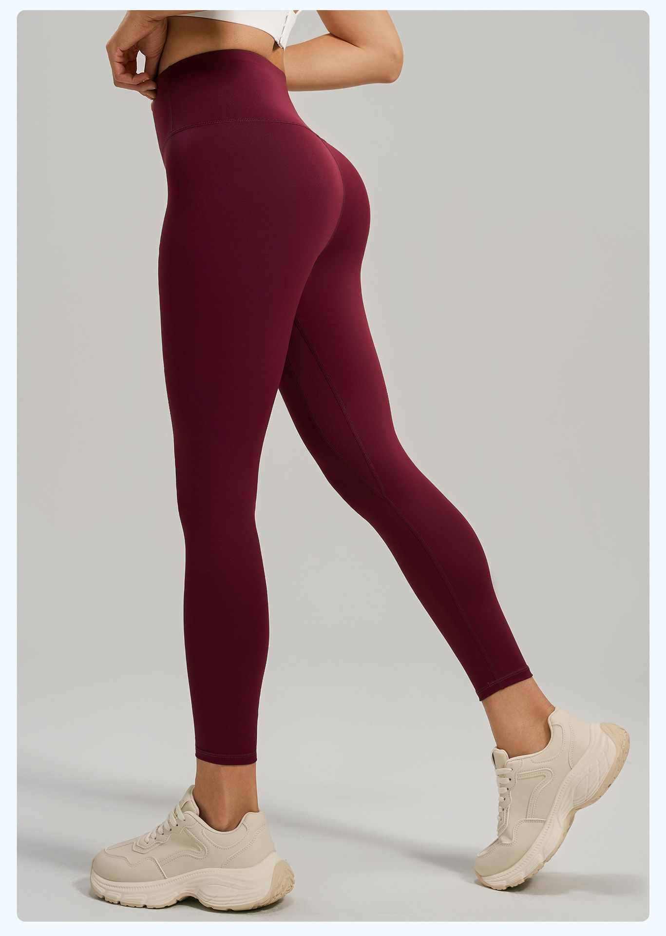 Daily Casual Yoga Leggings 20 Colors, High Waist Slim Fit Athleisure Running Pants, YFMT20