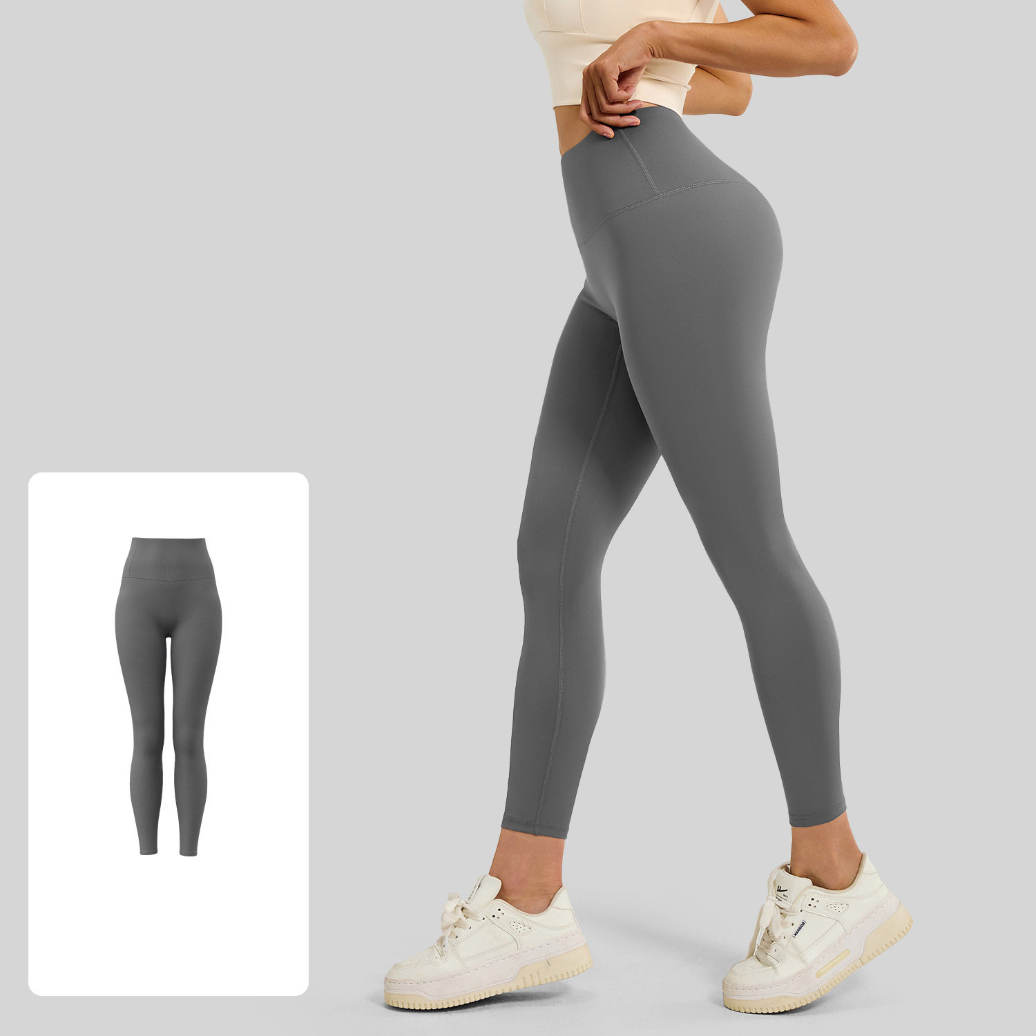 Women High Waist Crotch Seamless Peach Butt Yoga Leggings 19 Colors, Soft Slim High Rise Workout Fitness Running Pants, YFMT21