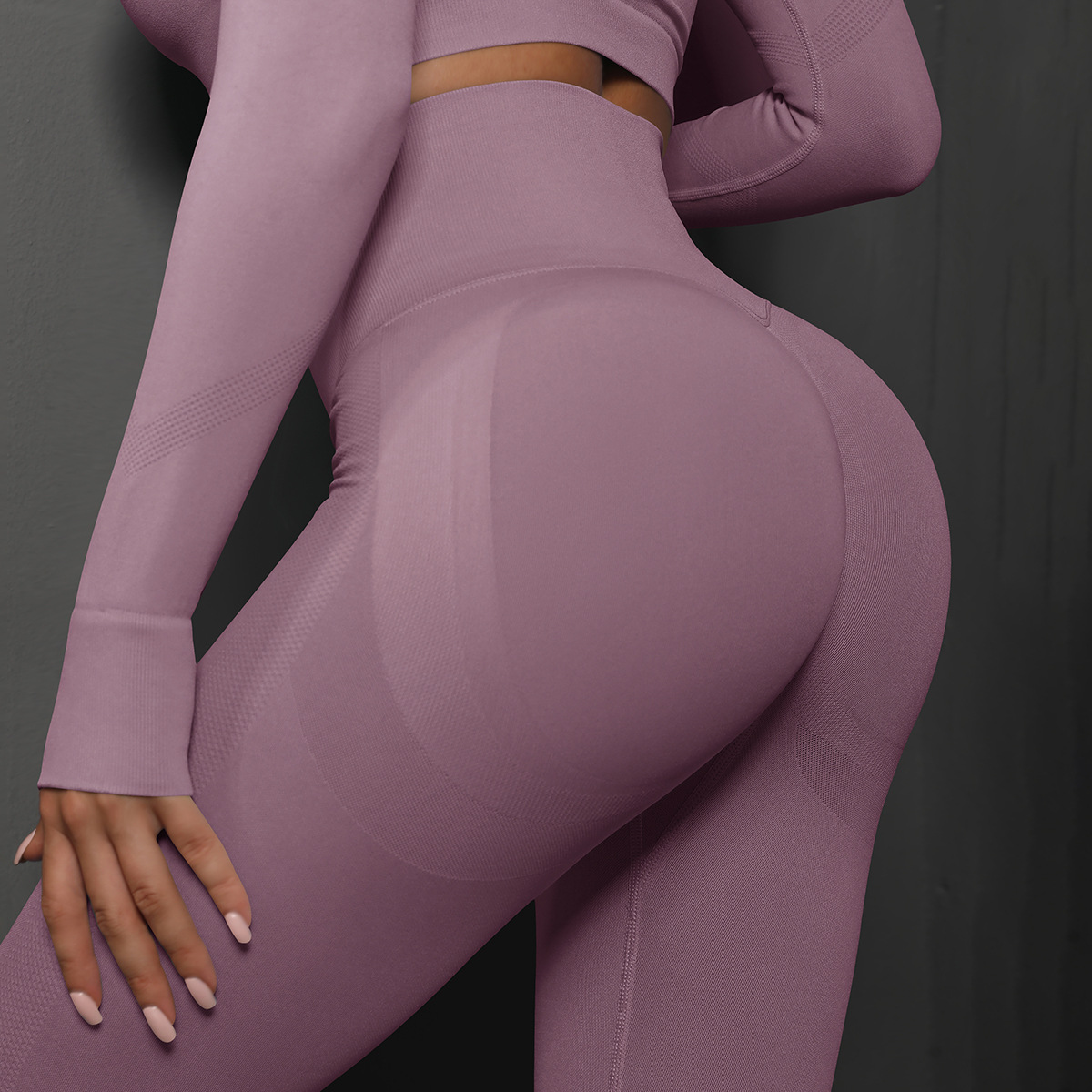 Women High Waist Seamless Smiley Peach Butt Yoga Leggings 20 Colors, Nylon High Stretch Tummy Control 9/10 Length Workout Running Fitness Pants, YFYS6600