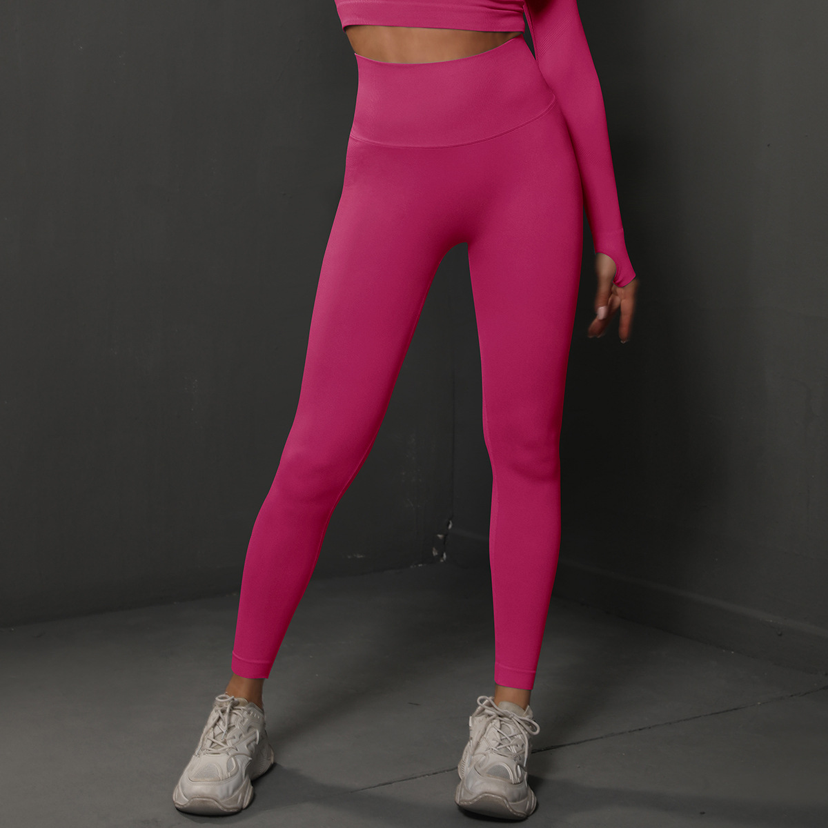 Women High Waist Seamless Smiley Peach B