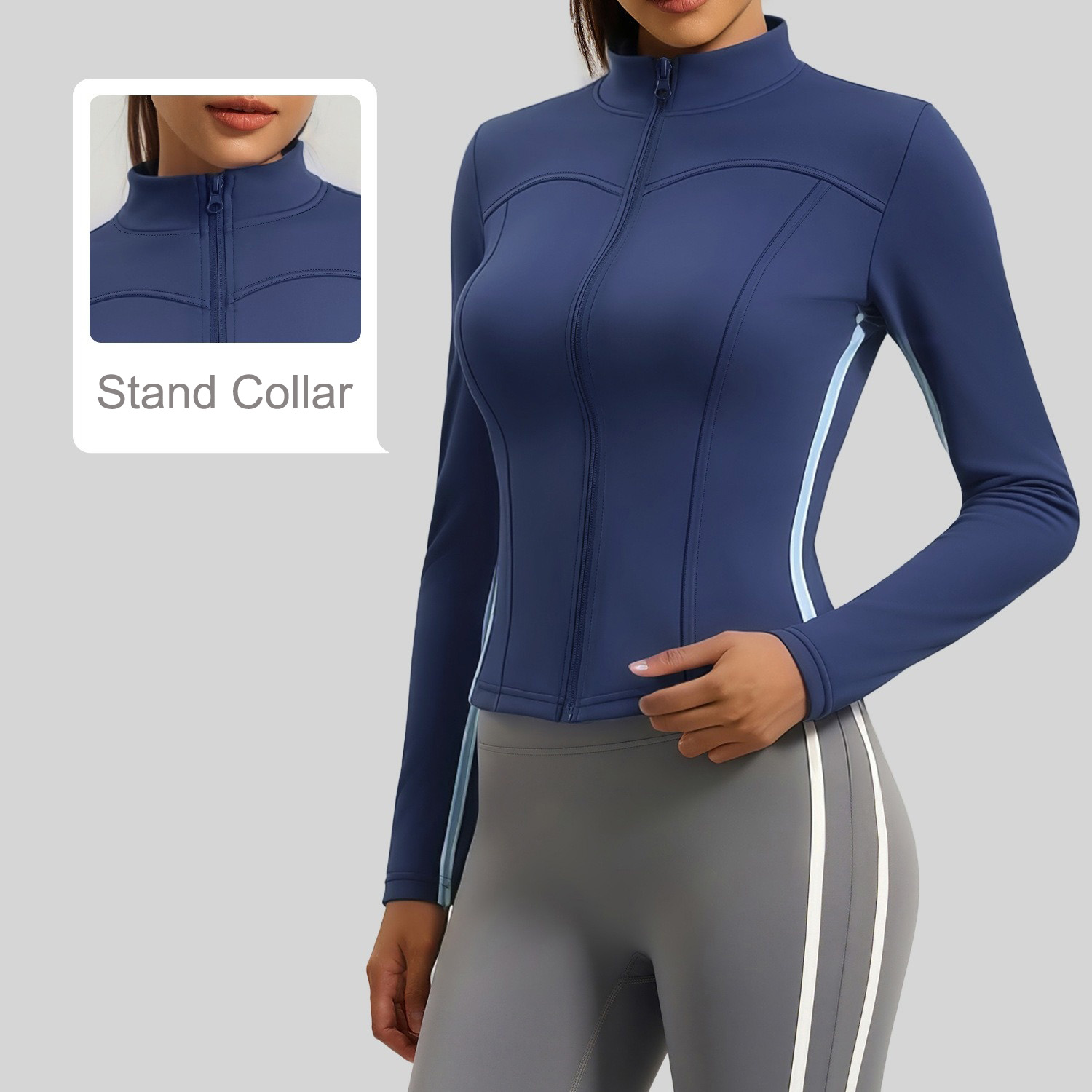 High-stretch Slim-fit Color-block Sports
