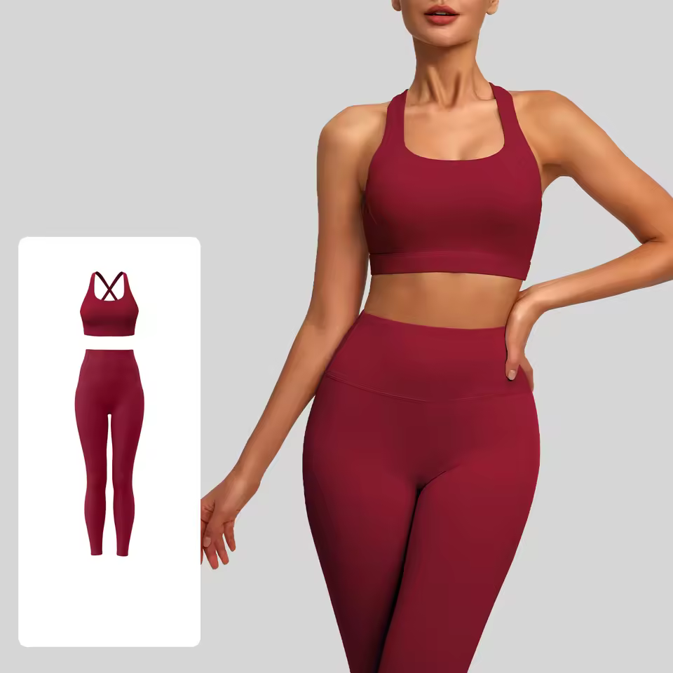 Ladies Yoga Sport Bra Outfit Women Seamless Summer Fitness Clothing 2 Pieces Set Sportswear for Women Gym Leggings