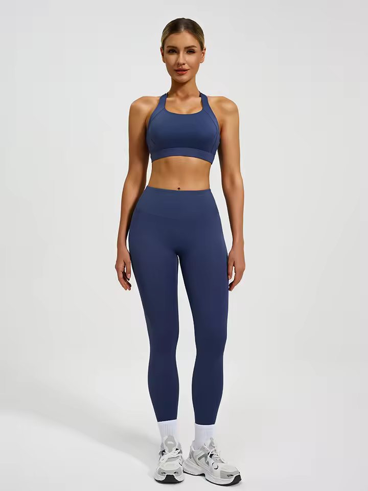 Women Fitness Wear Yoga Clothing Seamless High Waist Legging Sports Bra Sets Workout Running Fitness Yoga Set Support Bra