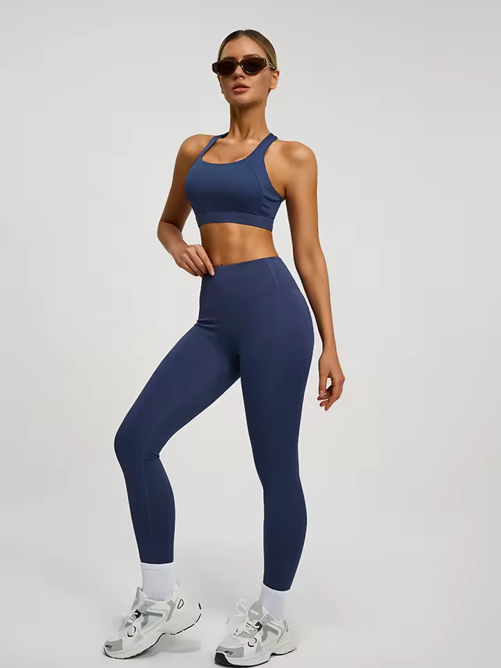 Women Fitness Wear Yoga Clothing Seamless High Waist Legging Sports Bra Sets Workout Running Fitness Yoga Set Support Bra