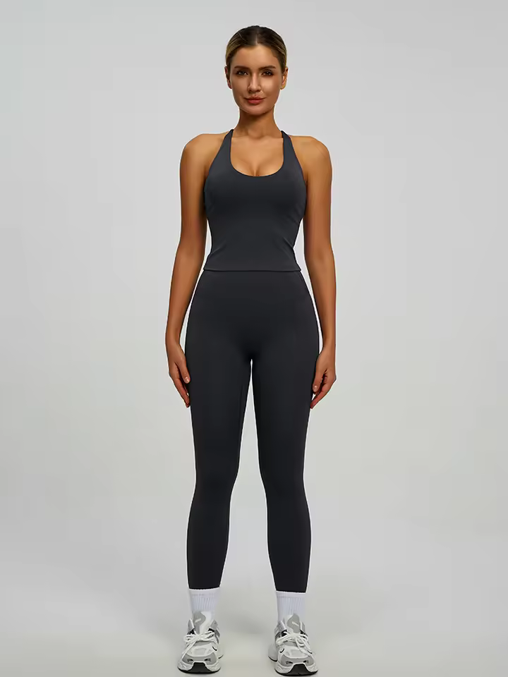 Summer Yoga Sets Women Seamless Comfortable Fitness Workout Yoga Suit High Waist Leggings Yoga Set Plus Size Active Wear