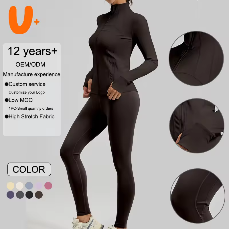 Simple Hot Sexy Seamless Yoga Set Stand 