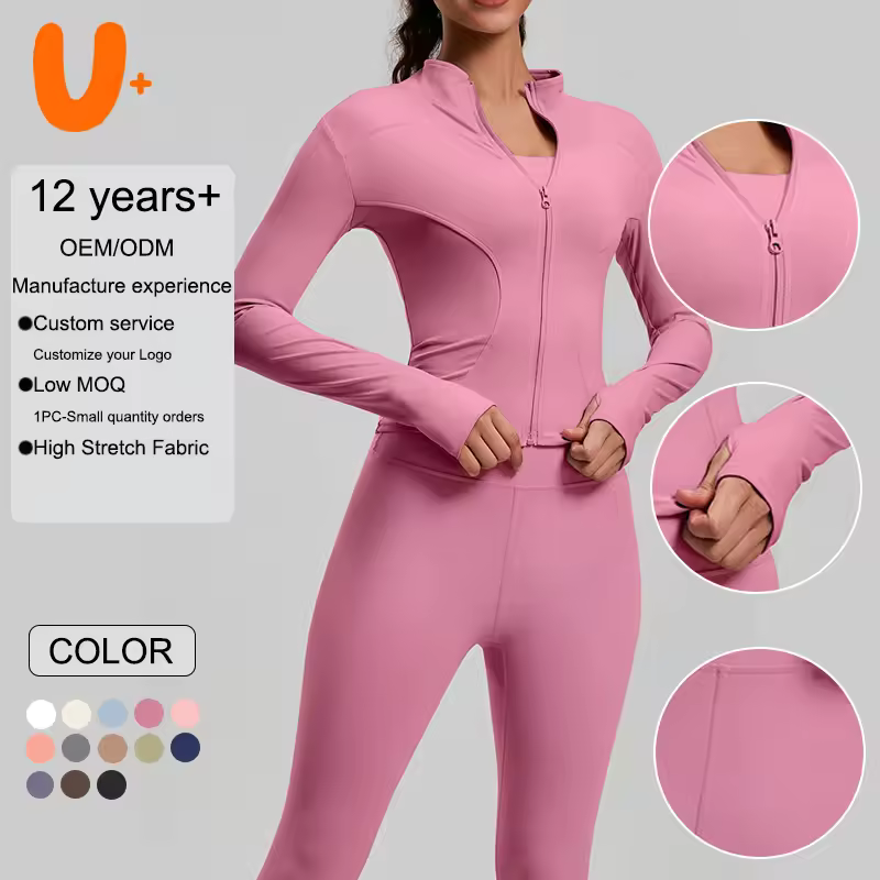 Wholesale Yoga Leggings and Jacket Set F